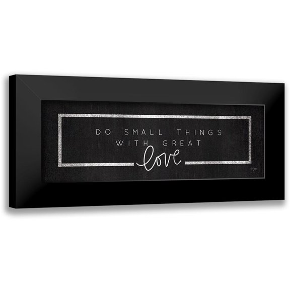 Jaxn Blvd. 18x9 Black Modern Framed Museum Art Print Titled - Do Small Things