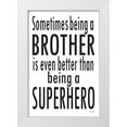 thumbnail image 1 of Jaxn Blvd. 23x32 White Modern Wood Framed Museum Art Print Titled - Being A Brother, 1 of 4