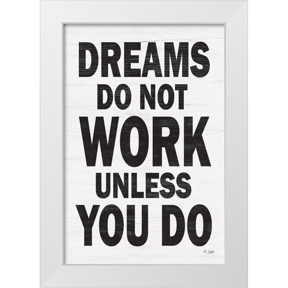 Jaxn Blvd. 23x32 White Modern Wood Framed Museum Art Print Titled - Dreams