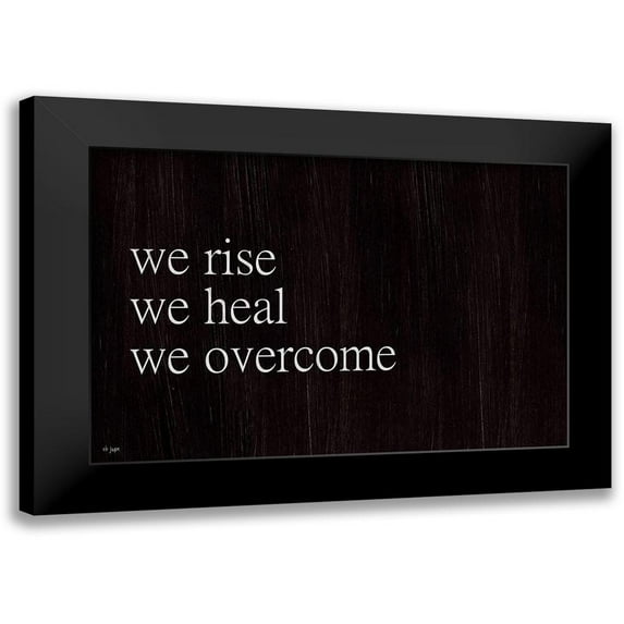 Jaxn Blvd. 24x17 Black Modern Framed Museum Art Print Titled - We Fall, We Rise II