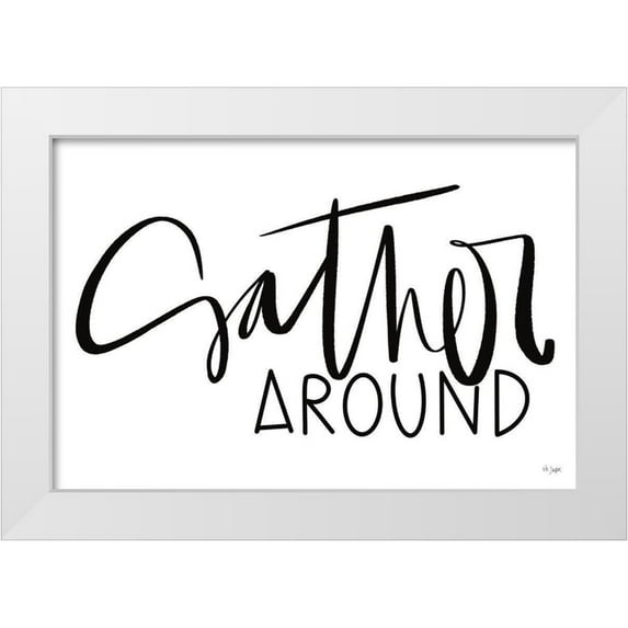 Jaxn Blvd. 24x17 White Modern Wood Framed Museum Art Print Titled - Gather Around