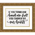thumbnail image 1 of Jaxn Blvd. 24x19 Gold Ornate Wood Framed with Double Matting Museum Art Print Titled - Our Hearts, 1 of 4