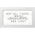 thumbnail image 1 of Jaxn Blvd. 32x18 White Modern Wood Framed Museum Art Print Titled - Not All Who Wander are Lost, 1 of 4