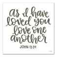 thumbnail image 1 of Creative Products As I Have Loved You Love One Another 16x16 Canvas Wall Art, 1 of 5