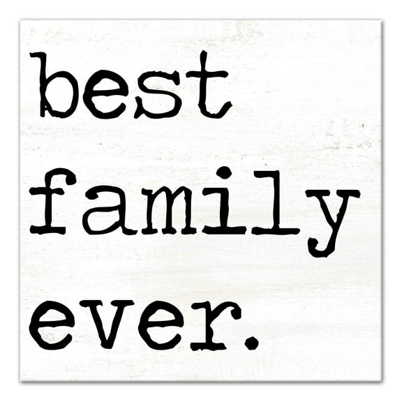 Creative Products Best Family Ever 20x20 Canvas Wall Art