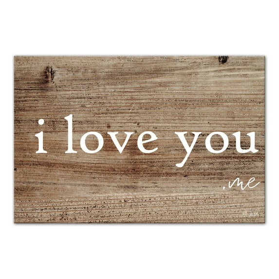 Creative Products I Love You -Me 12x18 Canvas Wall Art
