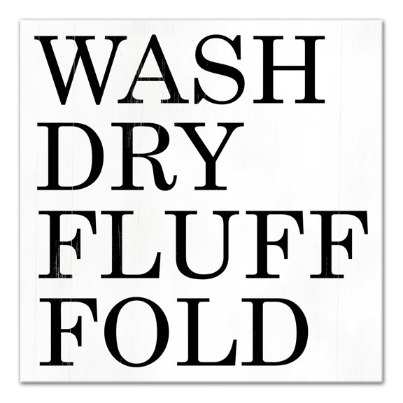 Creative Products Wash Dry Fluff Fold 12x12 Canvas Wall Art