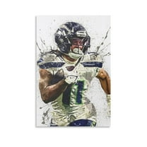 Jaxon Smith-Njigba Canvas Poster Print Photo Art Painting Canvas Poster Home Decorative Bedroom Modern Decor Posters Gifts 20x30inch(50x75cm)