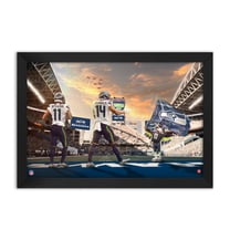Jaxon Smith-Njigba and Sam Darnold Seattle Seahawks Framed Two-Player Art Print
