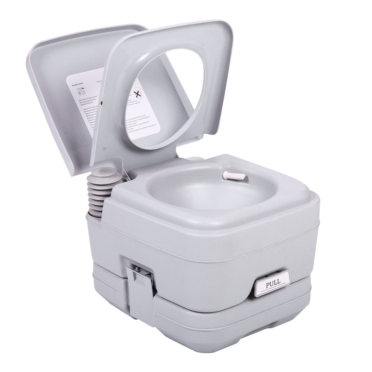 Jaxpety 2.6 Gallon Camping Toilet Outdoor Porta Potty for RV Travel, Camping, Boating, Hospital, Truck