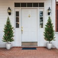 thumbnail image 1 of Jaxpety 2 Pack 5.25ft Artificial Cedar Topiary Trees Outdoor with Red Berries, Fake Evergreen Tree Potted Pine Plants for Home Front Porch Decor, 1 of 20