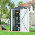 thumbnail image 1 of Jaxpety 3x3 ft. Outdoor Storage Shed, Metal Garden Shed with Lockable Door for Backyard, Patio, Lawn, 1 of 12