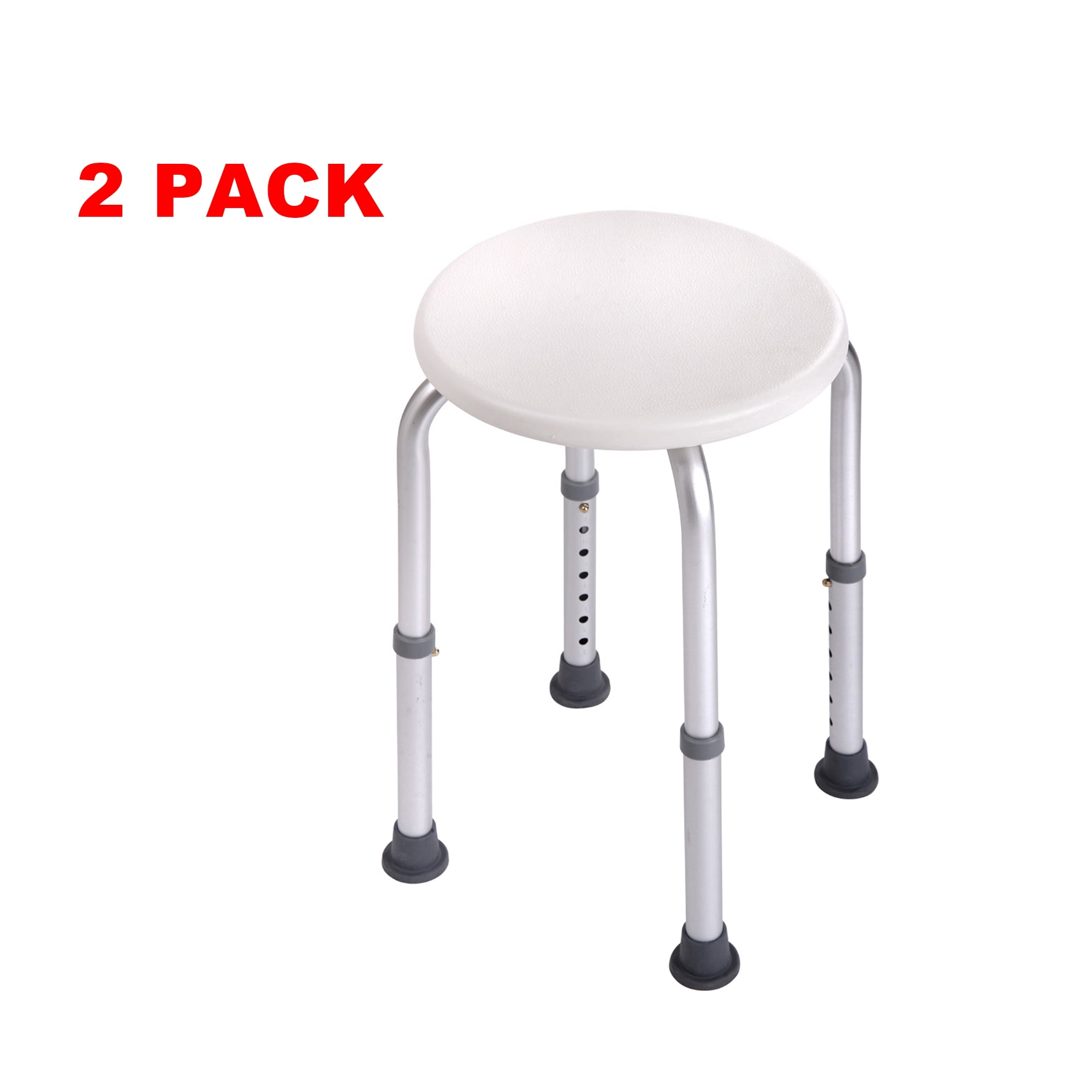 Jaxpety Adjustable Shower Stool Tub Chair 7 Height Medical ToolFree