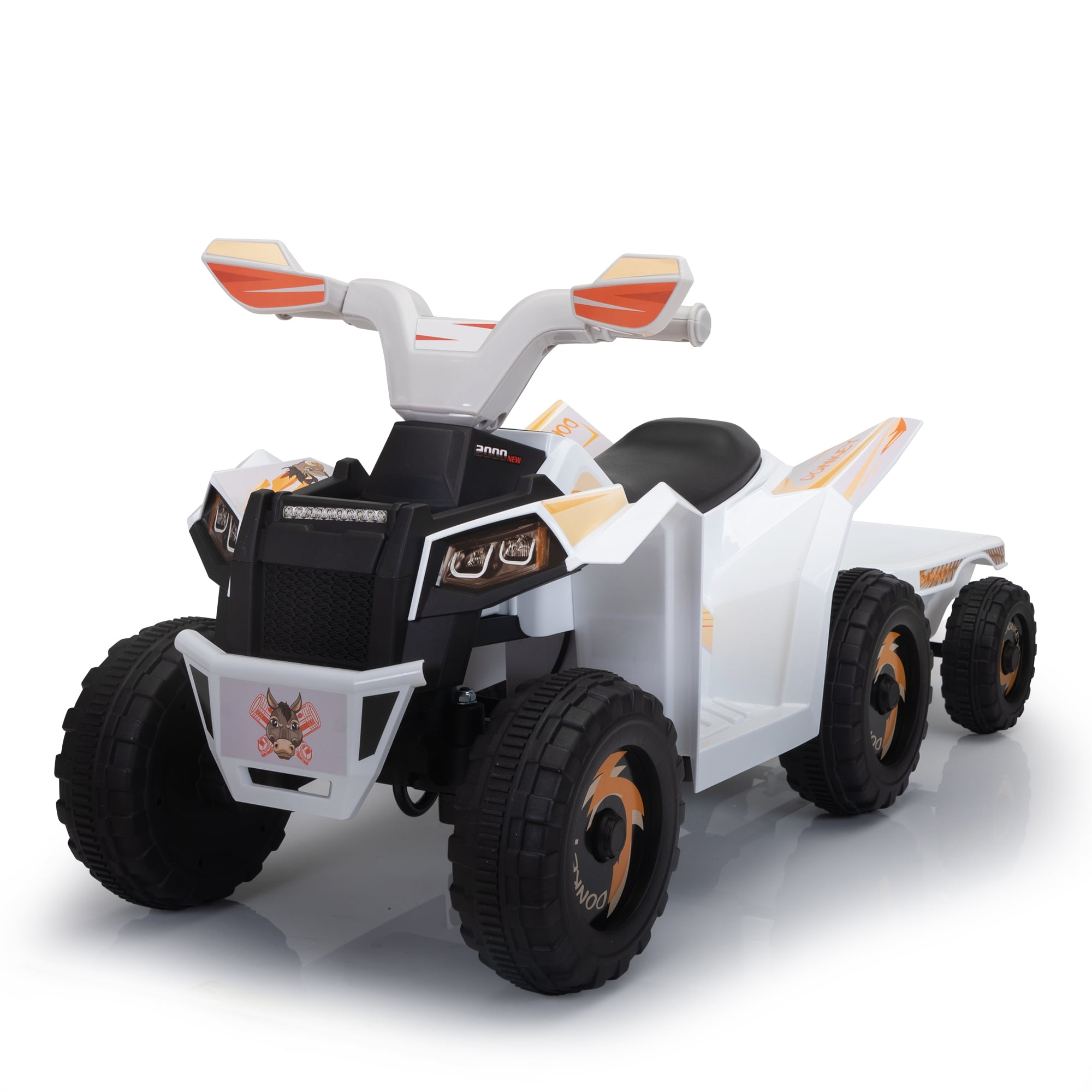 Jaxpety Kids ATV, 6V 4 Wheeler Electric Quad Car Ride on Toys with