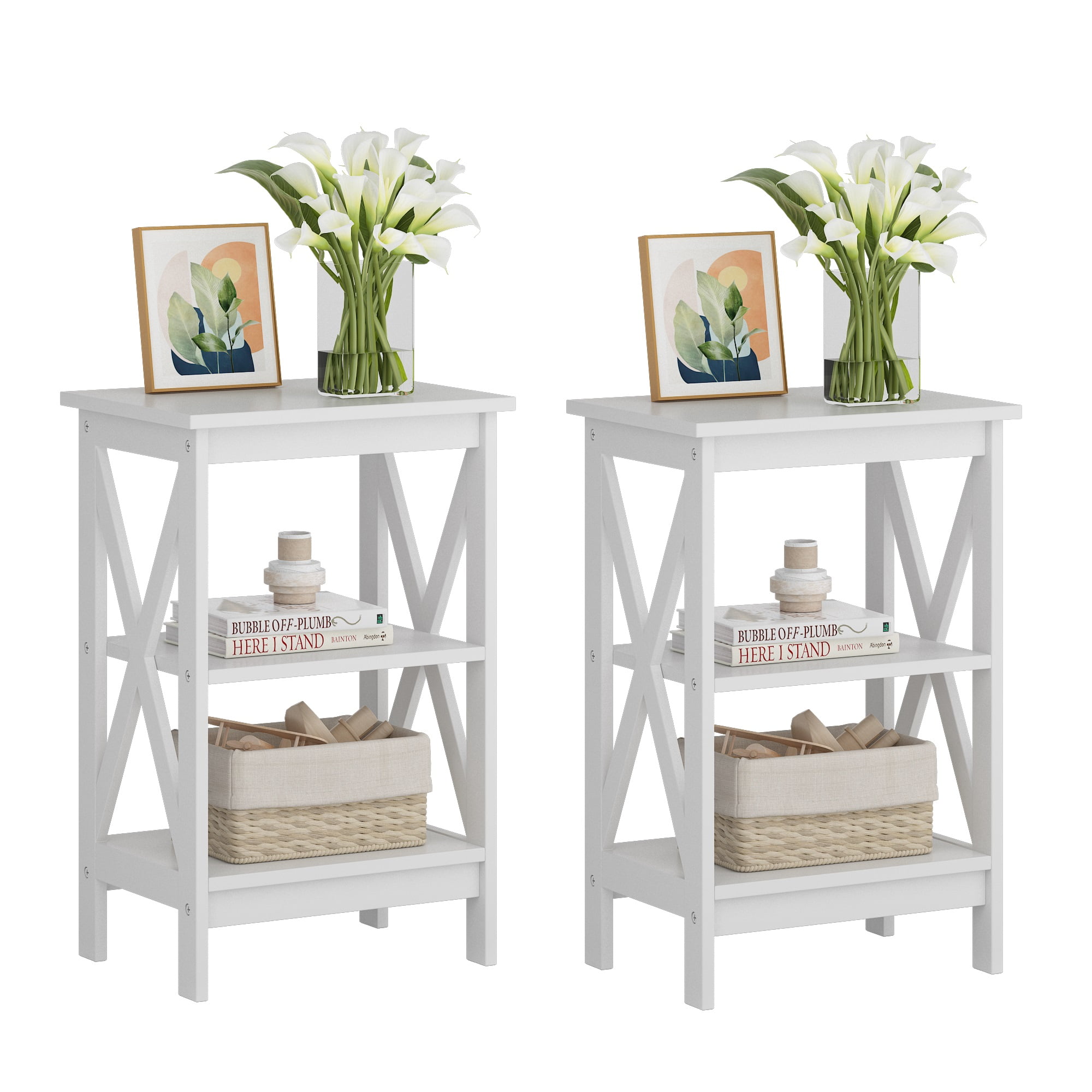 End Table, Side Table, 3 Tier End Table, Storage Side Table, Home Decor,  Furniture, Decoration 