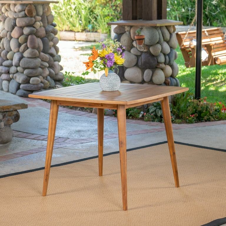 Square teak outdoor dining table hotsell