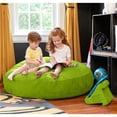 thumbnail image 1 of Jaxx Cocoon 4 Foot Bean Bag Chair and Crash Pad, Lime, 1 of 8