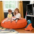 thumbnail image 1 of Jaxx Cocoon 4 Foot Bean Bag Chair and Crash Pad, Mandarin, 1 of 7