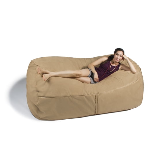 Jaxx 7 ft Giant Bean Bag Sofa, Camel