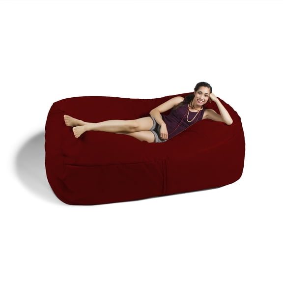 Jaxx 7 ft Giant Bean Bag Sofa, Cinnabar