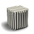 thumbnail image 1 of Jaxx 16604740 Luckie Outdoor Patio Bean Bag Ottoman, Taupe Striped, 1 of 2