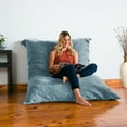 thumbnail image 1 of Jaxx Bean Bags Jaxx Floor Chenille Pillow Bean Bag Lounger Teal, 1 of 5