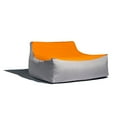 thumbnail image 1 of Jaxx Bean Bags Jaxx Lavista Outdoor Bean Bag Loveseat / Modern Patio Sofa tangerine-granite, 1 of 5