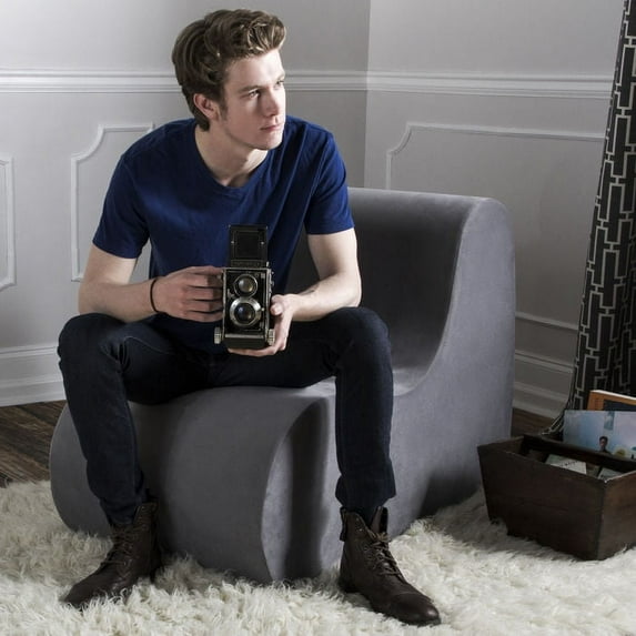 Jaxx Bean Bags Jaxx Midtown Living Room Accent Chair Pewter