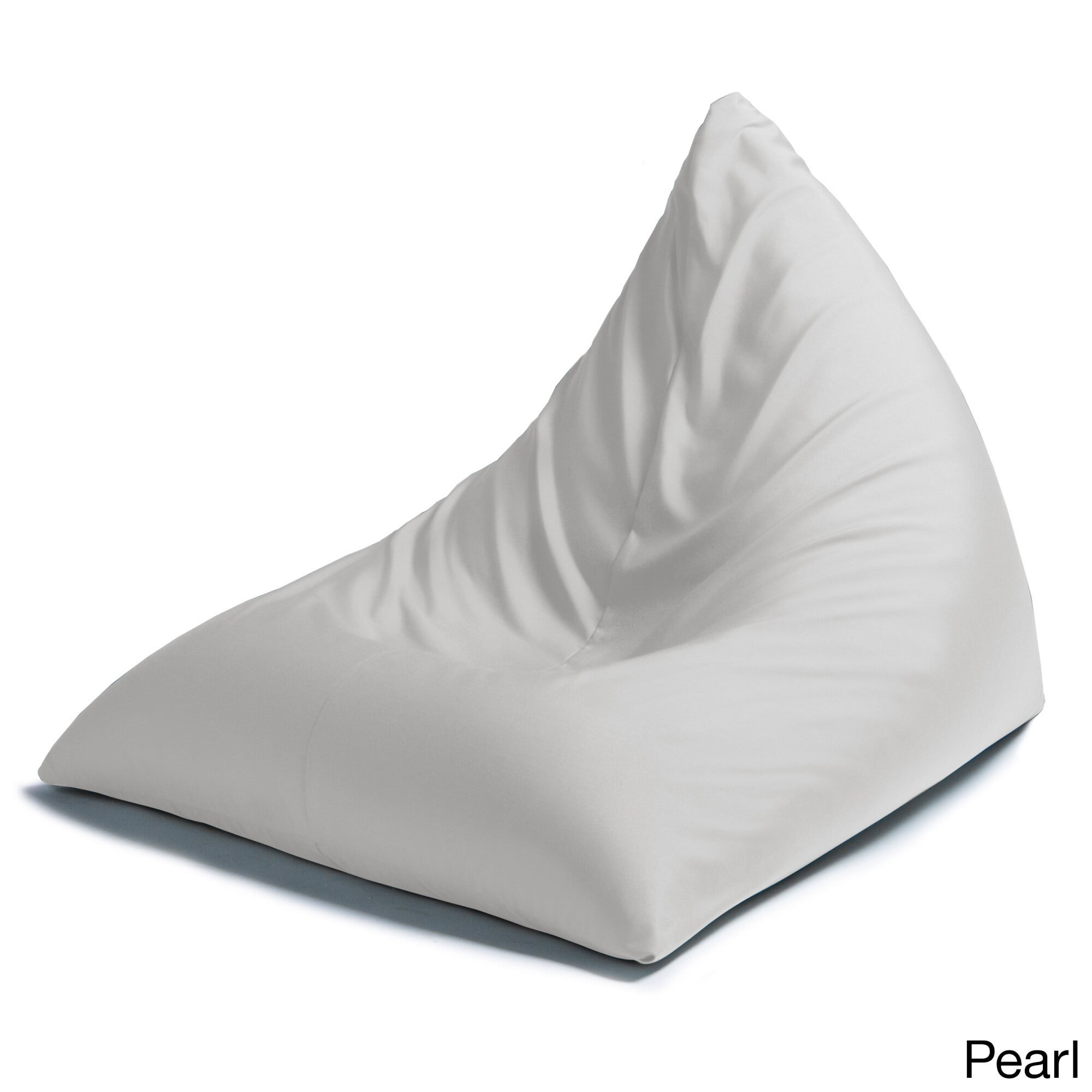 Jaxx Bean Bags Jaxx Twist Outdoor Patio Bean Bag Chair Pearl