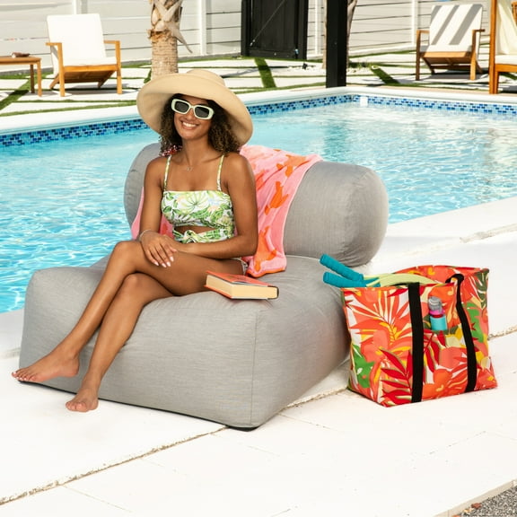 Jaxx Bean Bags Jaxx Tybee Sunbrella Bean Bag Patio Chair Granite