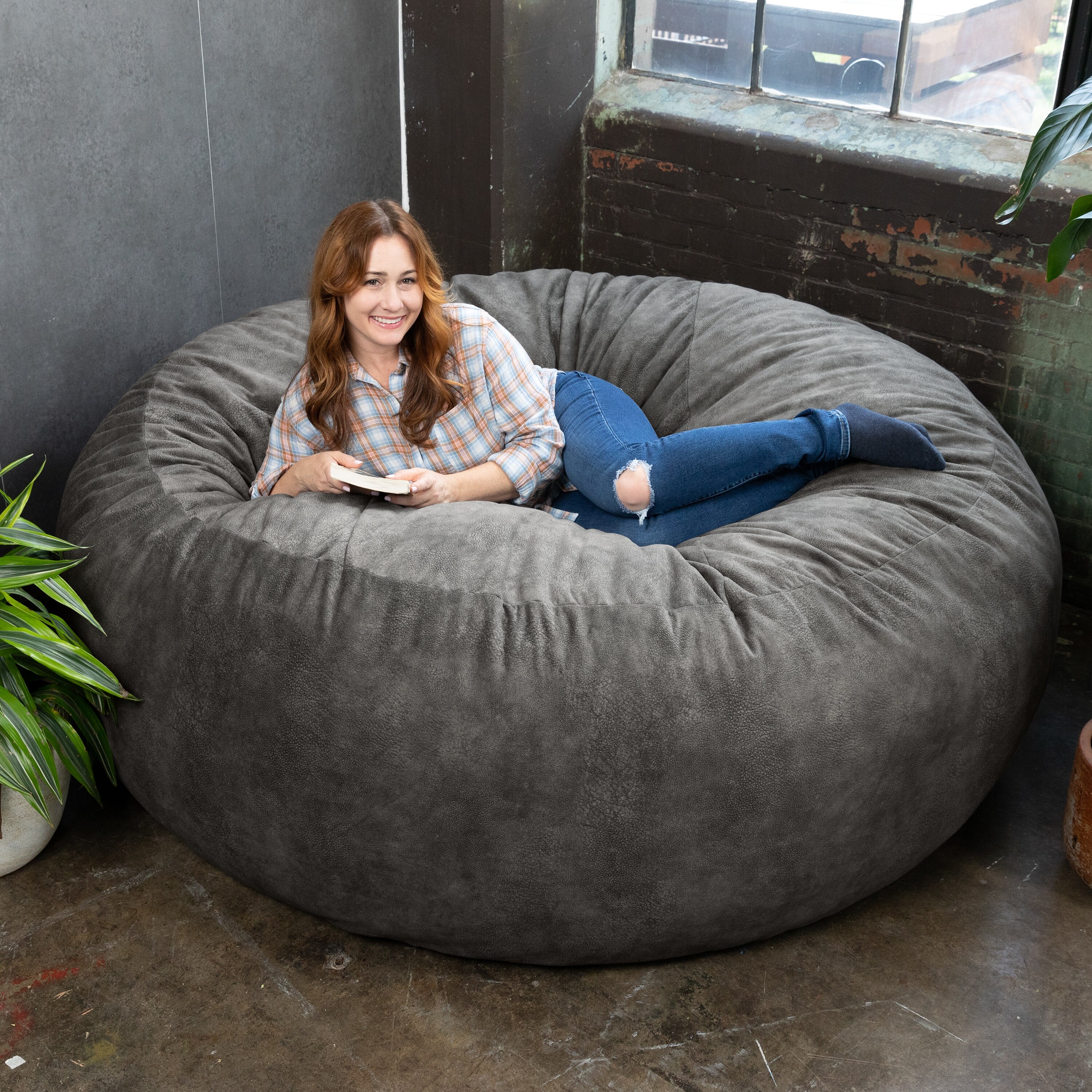 Jaxx Gigantic Mega Saxx Bean Bag Chair and Lounger For Adults Padded