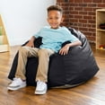 thumbnail image 1 of Jaxx Gumdrop Jr. Kids Bean Bag for Early Childhood & Educational Environments, Premium Vinyl - Black, 1 of 6