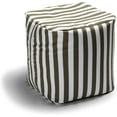 thumbnail image 1 of Jaxx Luckie Outdoor Patio Bean Bag Ottoman, Taupe Stripes, 1 of 4