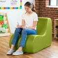 thumbnail image 1 of Jaxx Midtown Large Classroom Soft Foam Chair - Premium Vinyl Cover, Green, 1 of 6