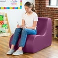 thumbnail image 1 of Jaxx Midtown Large Classroom Soft Foam Chair - Premium Vinyl Cover, Purple, 1 of 6