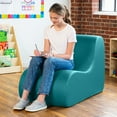 thumbnail image 1 of Jaxx Midtown Large Classroom Soft Foam Chair - Premium Vinyl Cover, Turquoise, 1 of 6