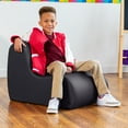 thumbnail image 1 of Jaxx Midtown Small Classroom Soft Foam Chair - Premium Vinyl Cover, Black, 1 of 7