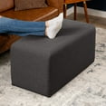 thumbnail image 1 of Jaxx Monroe Large Rectangular Foam Ottoman / Coffee Table, (36 x 18), Ebony, 1 of 6