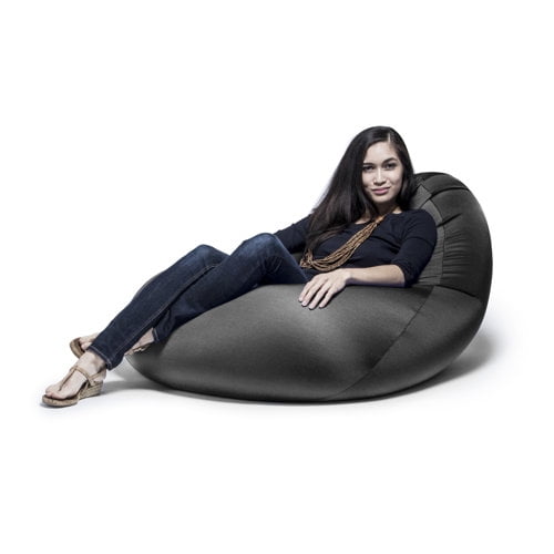 Jaxx Nimbus Spandex Bean Bag Chair for Adults-Furniture for Rec, Family  Rooms and More, Large, Black 