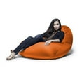 thumbnail image 1 of Jaxx Nimbus Spandex Bean Bag Chair for Adults-Furniture for Rec, Family Rooms and More, Large, Orange, 1 of 7