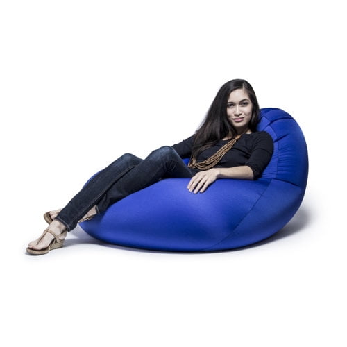 Jaxx Nimbus Spandex Bean Bag Chair for Adults-Furniture for Rec, Family Rooms and More, Large, Royal Blue
