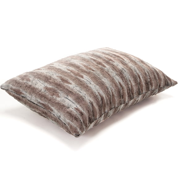 Jaxx Pillow Saxx 3.5 Foot Giant Décor Floor Pillow, Premium Luxe Synthetic Fur - Mountain Fox