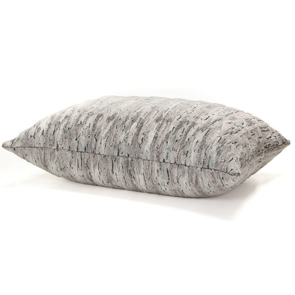 Jaxx Pillow Saxx 3.5 Foot Giant Décor Floor Pillow, Premium Luxe Synthetic Fur - Silver Fox