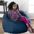 thumbnail image 1 of Jaxx Saxx 3 Foot Round Bean Bag w/ Removable Cover, Navy, 1 of 9