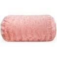 thumbnail image 1 of Jaxx Sofa Saxx Bean Bag Couch - 4 Foot - Faux Fur, Rose Quartz, 1 of 4