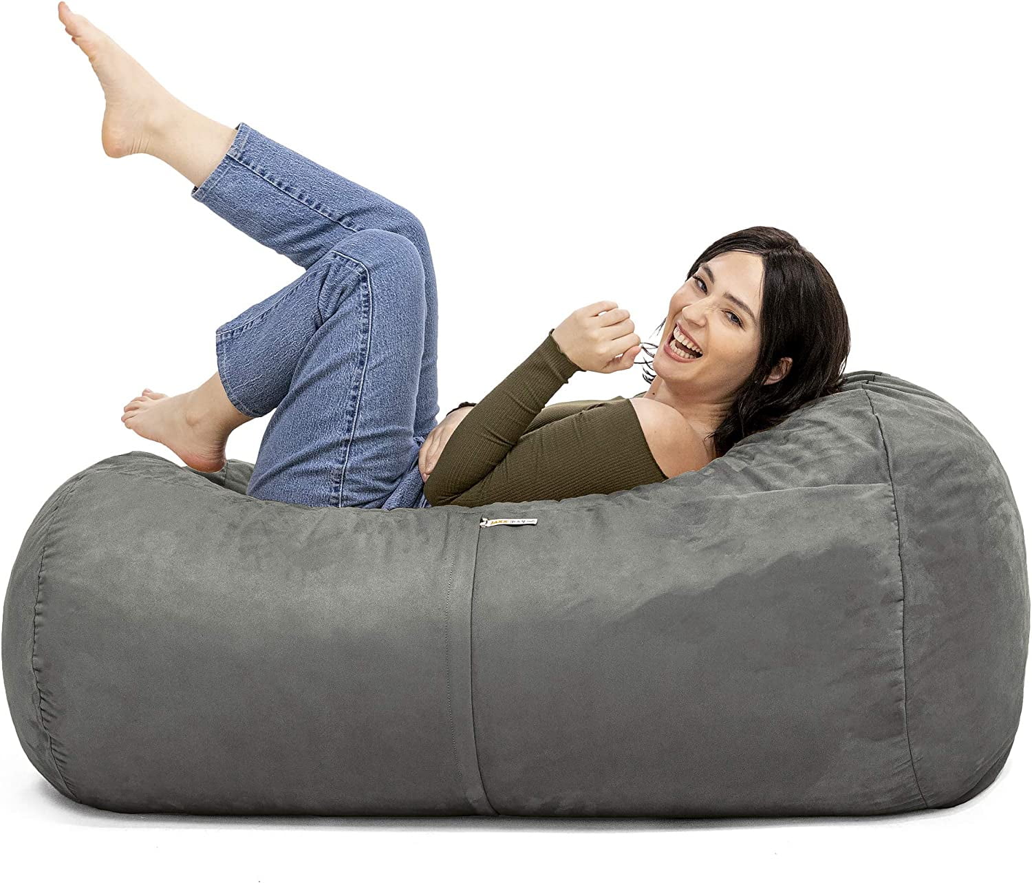 Jaxx Sofa Saxx Bean Bag Lounger, 4Feet, Charcoal