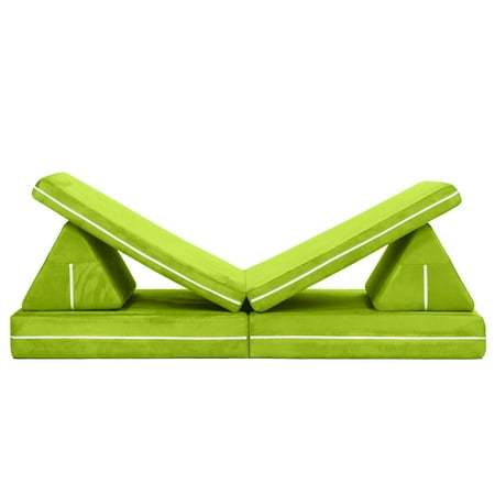 Jaxx Zipline Playscape - Imaginative Furniture Playset for Creative Kids, Lime