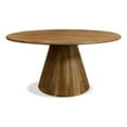 thumbnail image 1 of Jay 60" Round Solid Wood Dining Table in Distressed Natural Finish, 1 of 7