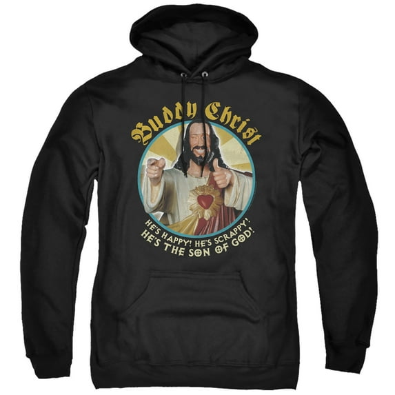 Jay And Silent Bob Buddy Christ Adult Pullover Hoodie Sweatshirt Black