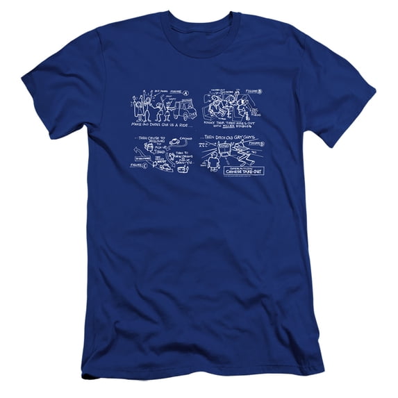 Jay And Silent Bob Chinese Take Out HBO S/S Adult 30/1 T-Shirt Royal Blue